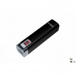 Powerful portable backup battery display LED capacity 2600 mAh black