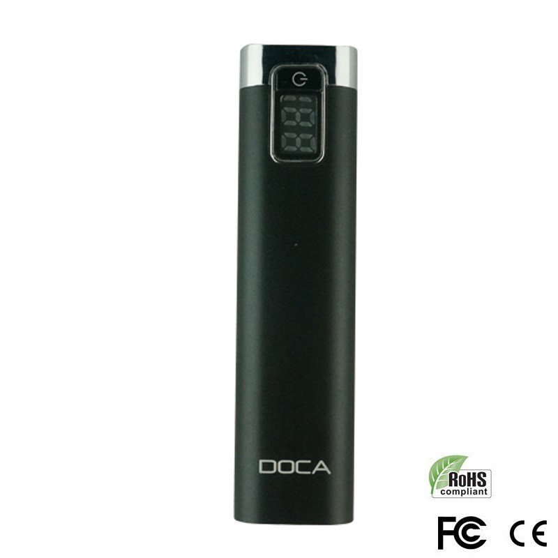 Batterie de secours portable puissante à affichage LED capacité 2600 mAh couleur noire - image 10476