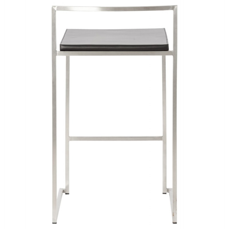 Design stool LOIRET mid-height (black) - image 16093