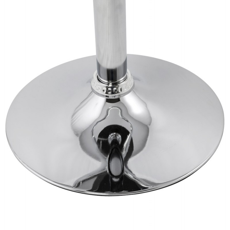 MOSELLE stool round design in ABS (high-strength polymer) and chrome metal (black) - image 16117