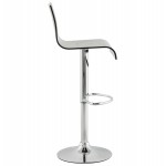 SARTHE Stool in ABS (high-strength polymer) and chrome metal (black)