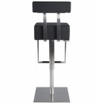 Modern rotating and adjustable bar stool GARDON (black)