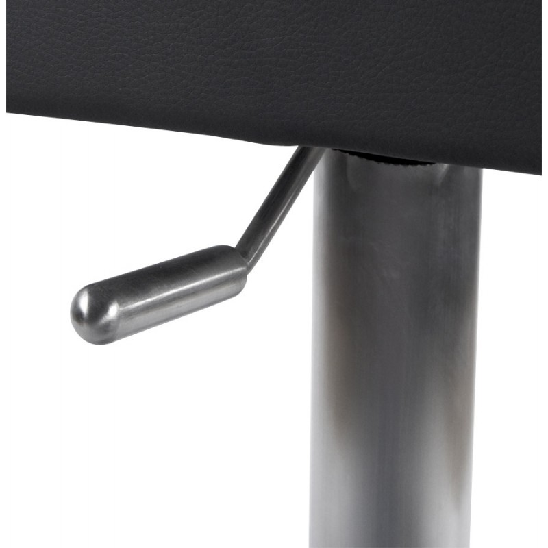 Tabouret de bar moderne rotatif et réglable GARDON (noir) - image 16363