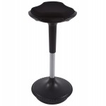 Stool VIENNE in resistant fabrics and molded Polypropylene (black)