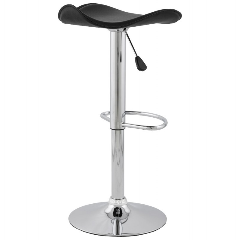 Bar stool round design ADOUR rotary and adjustable (black) - image 16409