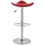 Bar stool round design rotary and adjustable ADOUR (red)