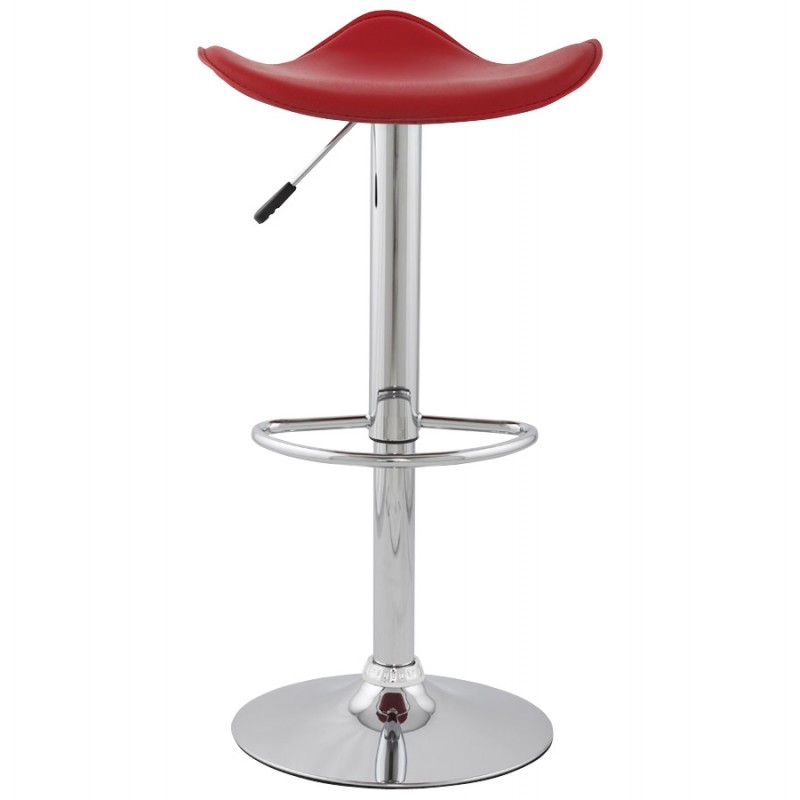 Bar stool round design rotary and adjustable ADOUR (red) - image 16419