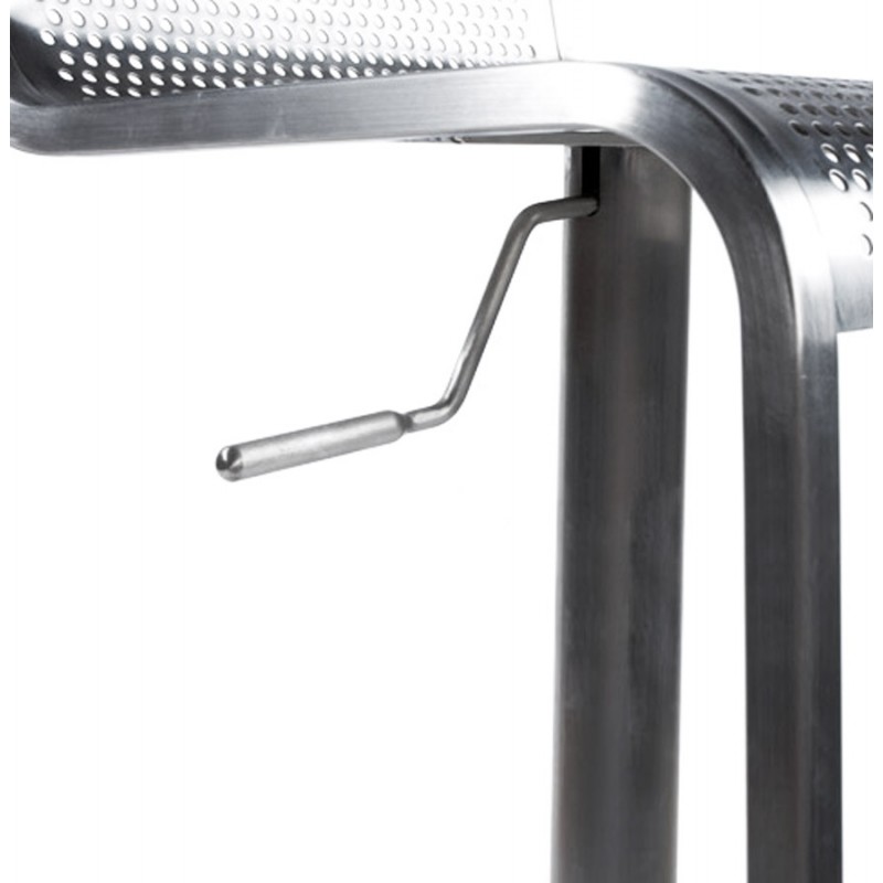 VILAINE-Design-Hocker aus gebürstetem Stahl (Stahl) - image 16466