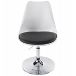 AISNE rotating and adjustable design chair (white and black)