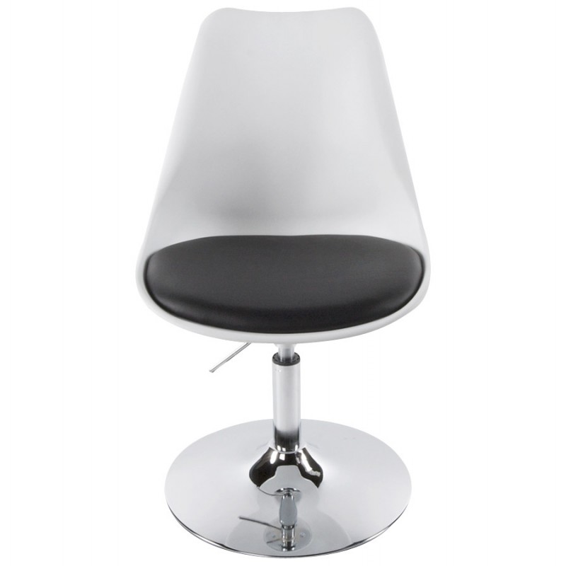 Chaise design AISNE rotative et réglable (blanc et noir) - image 16789