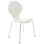 Moderner Stuhl stapelbar ARROUX (weiß)