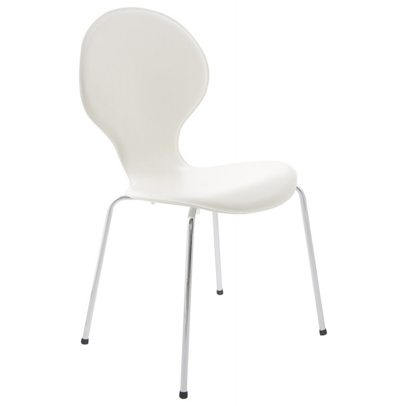 Chaise contemporaine ARROUX empilable (blanc) - image 16810