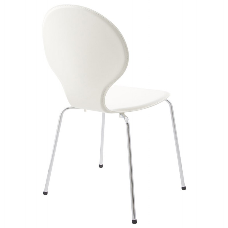 Chaise contemporaine ARROUX empilable (blanc) - image 16813