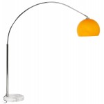 MOEROL SMALL design floor lamp chrome steel (average and orange)