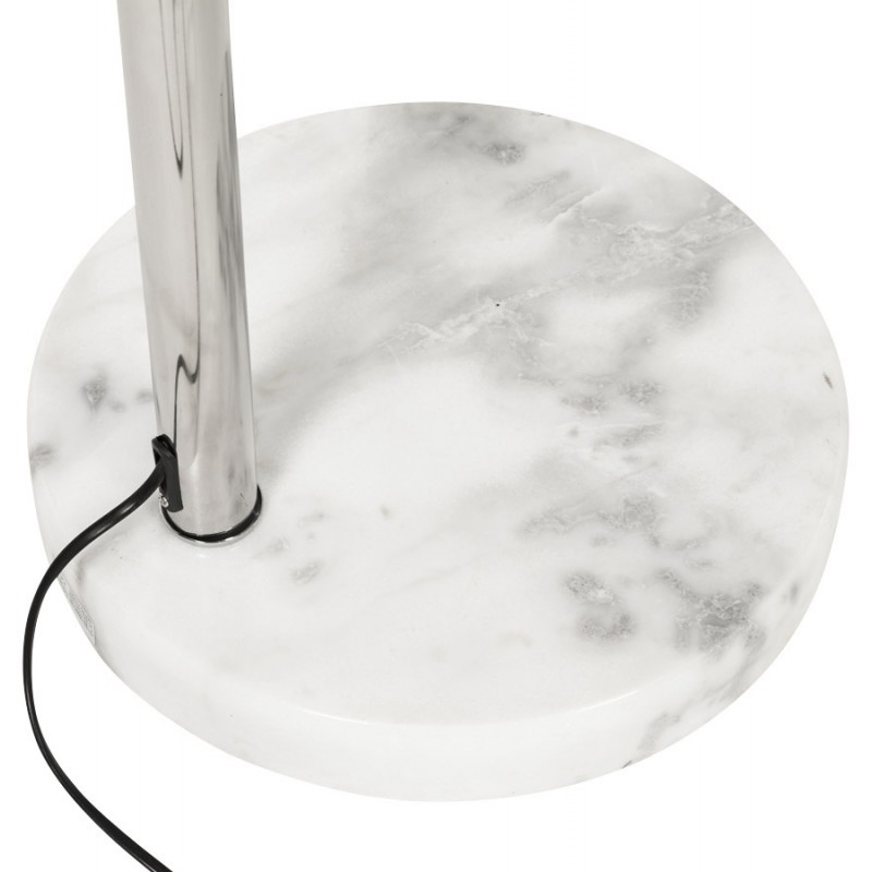 Lampe sur pied design MOEROL XL en acier chromé (grande et blanche) - image 17017