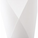 Lampe sur pied design STERNE en acier brossé (blanc)