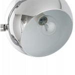 Design floor lamp 3 shades TANGARA in chromed steel (chrome)