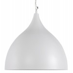 Lampe à suspension design PAON en métal (blanc)