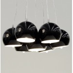 Lampada metallo BARE design a sospensione (nero)