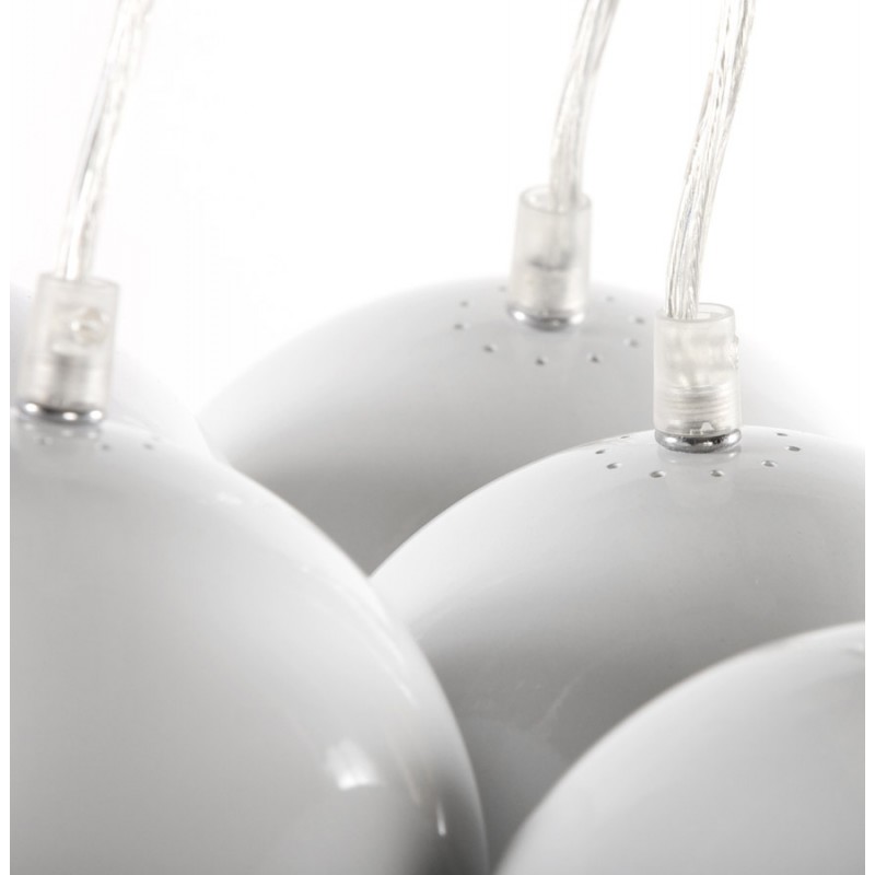 Design lampada in metallo ciondolo BARE (bianco) - image 17326