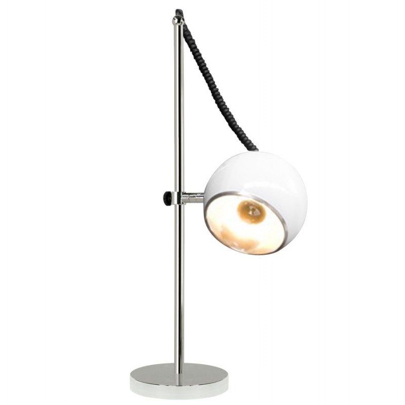 Lampe de table design BATARA en métal (blanc) - image 17367
