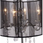Diseño de lámpara de mesa de metal BARGE (negro)