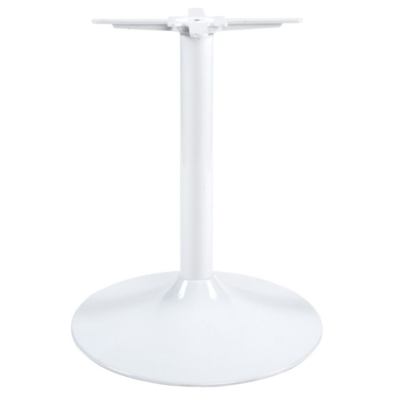 Pied de table WIND rond sans plateau en métal (60cmX60cmX75cm) (blanc) - image 17621