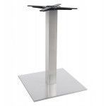WIND square table leg without tray in brushed metal (50cmX50cmX73cm) (steel)