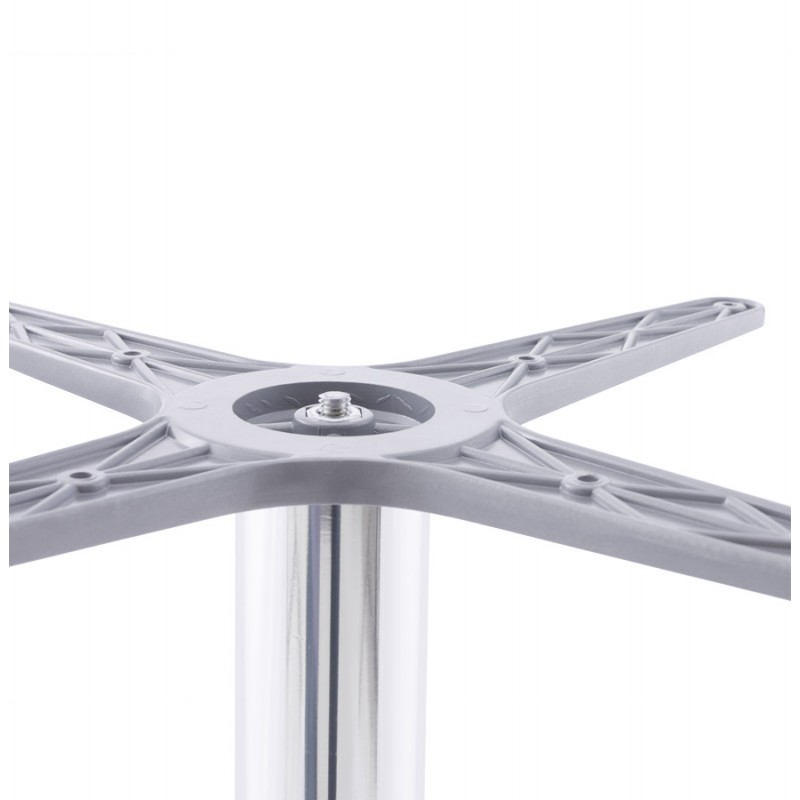 Pied de table AUTAN forme croix métal chromé (63cmX63cmX74cm) (aluminium) - image 17673