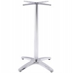 Table leg AUTAN shape Cross chromed metal (63cmX63cmX110cm) (aluminium)