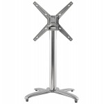 Pied de table JANE forme croix en aluminium (62cmX62cmX74cm)