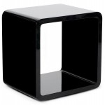 Cube multipurpose use wooden VERSO (MDF) lacquered (black)