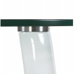 Console ou table d'appoint TARN en fibre de verre trempé (blanc)