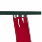 Console ou table d'appoint TARN en fibre de verre trempé (rouge)