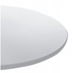 Table ronde MARS en métal et ABS (mat!ère plastique résistante) (blanc)