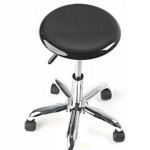 Design stool skateboard MAYENNE chromium plated metal (black)