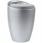 Stool trunk YONNE ABS (resistant plastic material) (Silver)