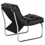 Armchair lounge SEINE in polyurethane (black)