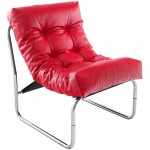 Design lounge poltrona ISERE in poliuretano (rosso)