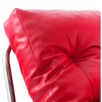 Diseño lounge sillón ISERE en poliuretano (rojo)
