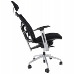 Büro Sessel CORNUE Stoff (schwarz) 