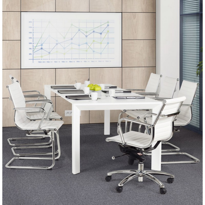 COURIS rotary office armchair in polyurethane (white) - image 18544