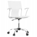 CHIPIE rotary office armchair in polyurethane (white)