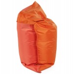 Pouf rectangulaire BUSE en textile (orange)
