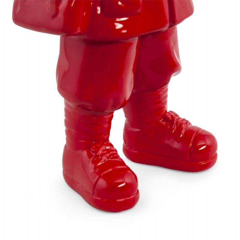 Estatuilla con forma de muñeco de nieve de fibra de vidrio SANY (rojo) - image 20223