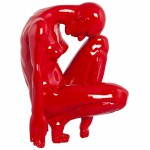 Forma di statuetta pensando in vetroresina BIMBO (rosso)