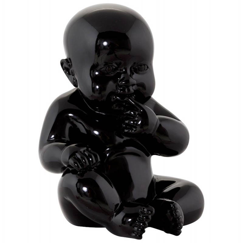 Statuette forme bébé KISSOUS en fibre de verre (noir) - image 20292