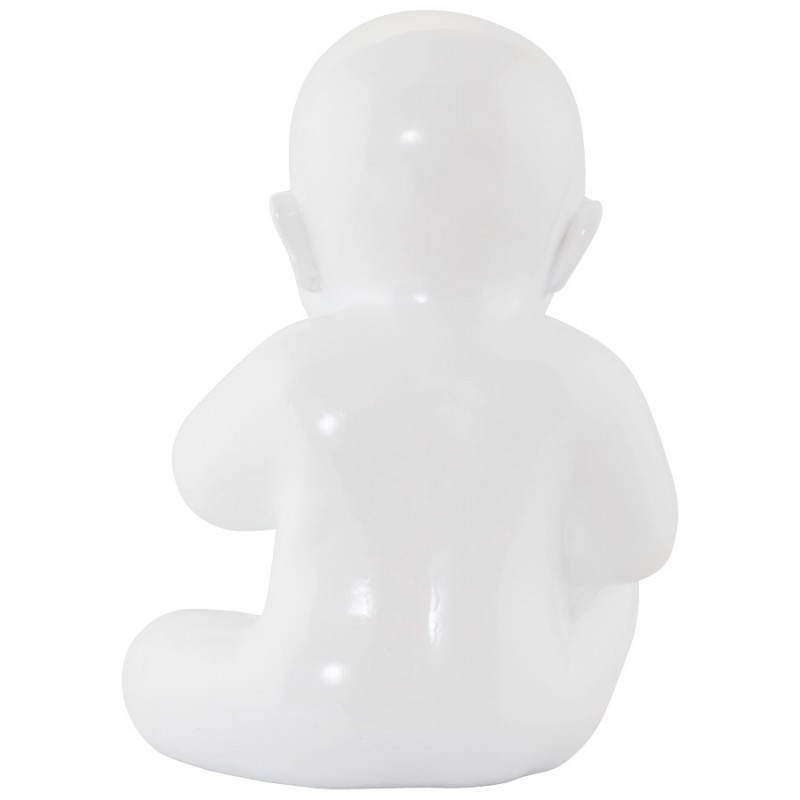 Estatuilla forma bebé KISSOUS fibra de vidrio (blanco) - image 20302
