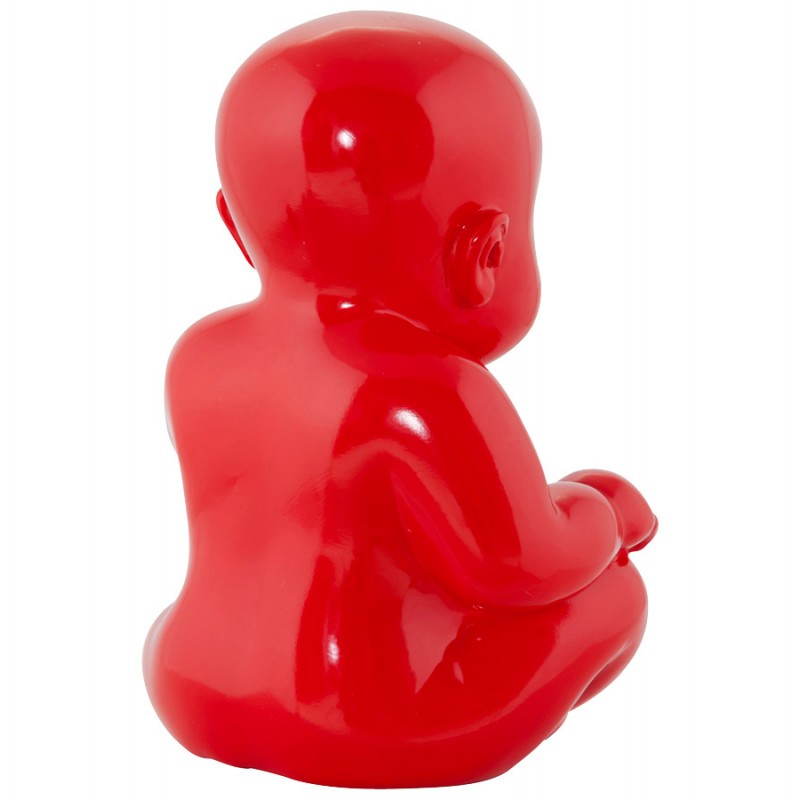 Statuette forme bébé KISSOUS en fibre de verre (rouge) - image 20307