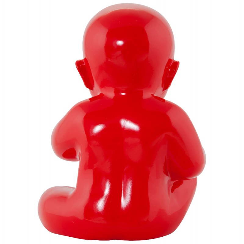 Statuette forme bébé KISSOUS en fibre de verre (rouge) - image 20308